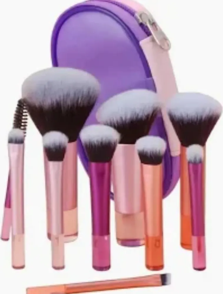 KIT 10 MINI PINCEIS PARA MAQUIAGEM