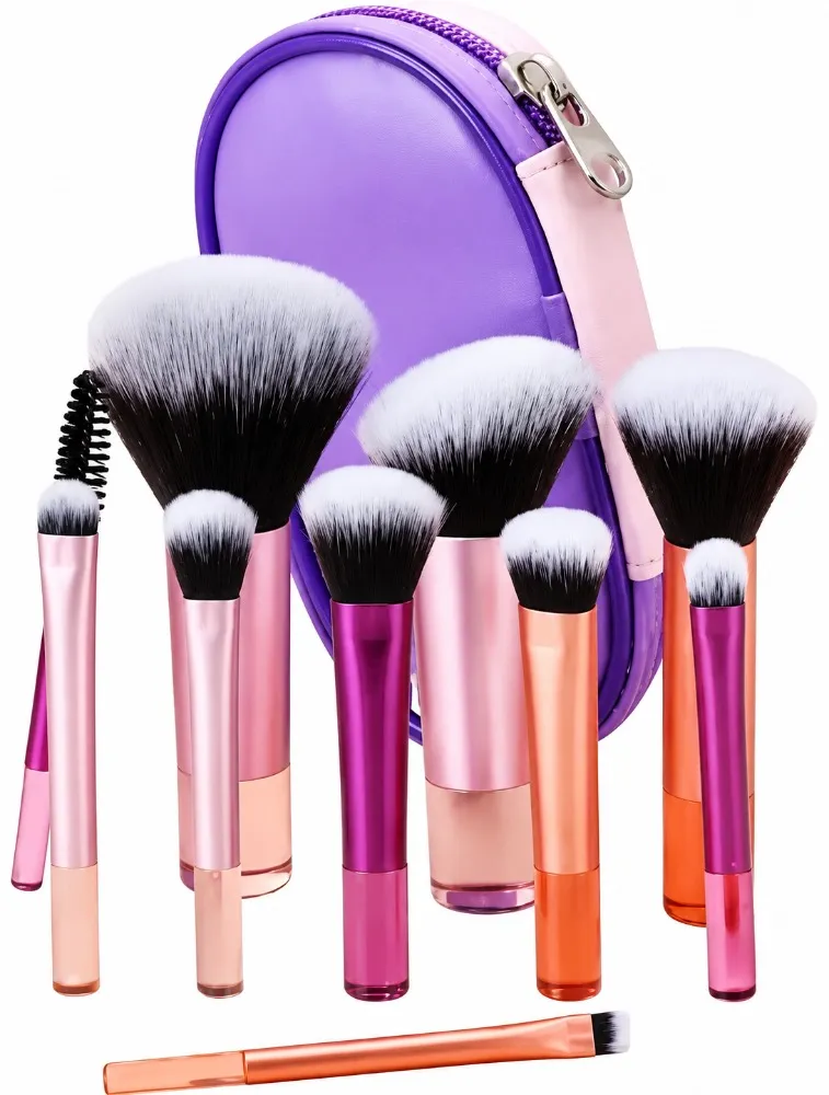 KIT 10 MINI PINCEIS PARA MAQUIAGEM