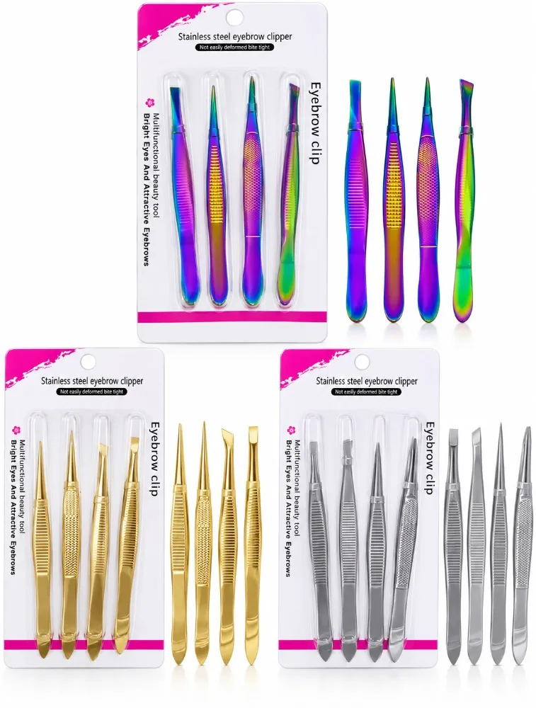 KIT 4 PINÇAS PARA SOBRANCELHAS -EYEBROW CLIP