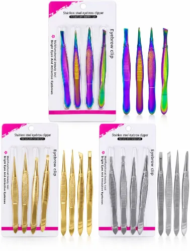 KIT 4 PINÇAS PARA SOBRANCELHAS -EYEBROW CLIP