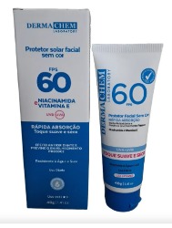 PROTETOR SOLAR FACIAL S/COR 40G -DERMACHEM
