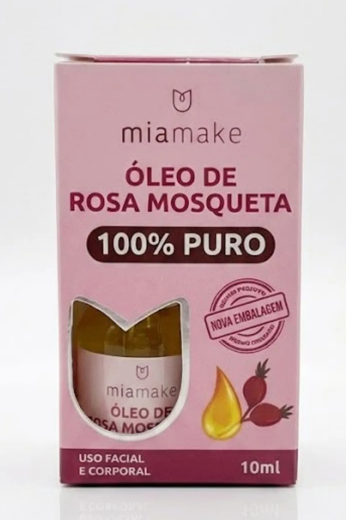 OLEO DE ROSA MOSQUETA 10ML - MIA MAKE