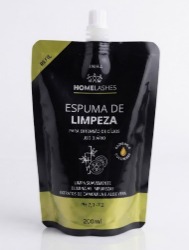 REFIL ESPUMA DE LIMPEZA HOME LASHES 200ML - UNILASHES