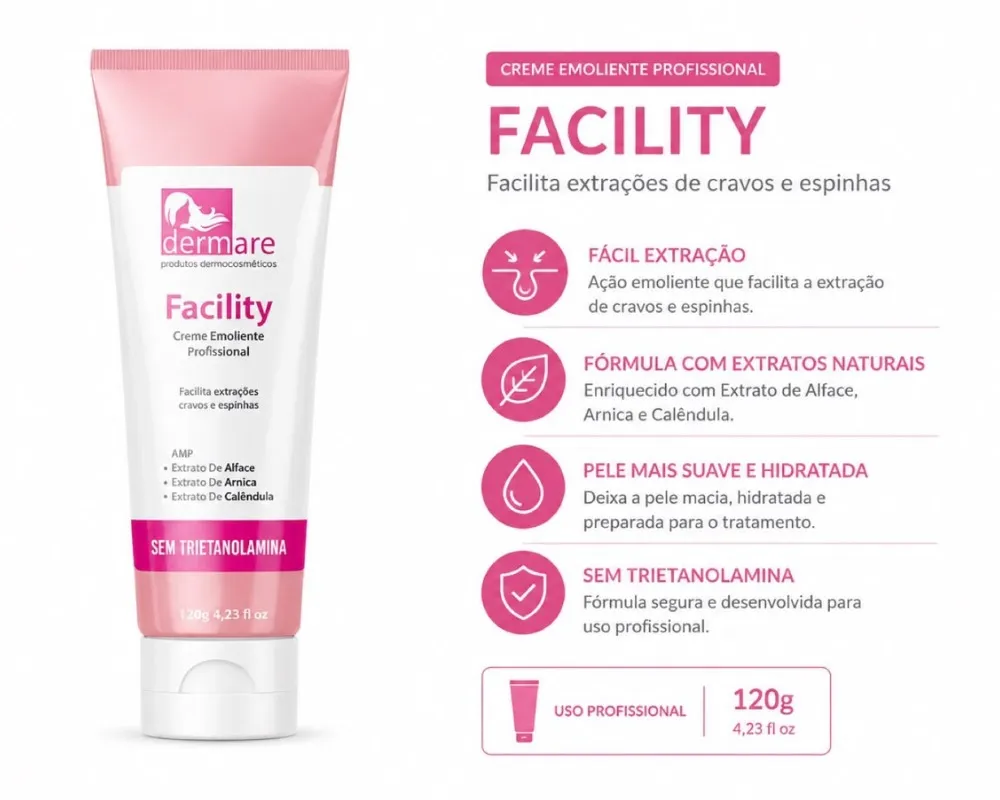 CREME EMOLIENTE FACILITY 120G DERMARE