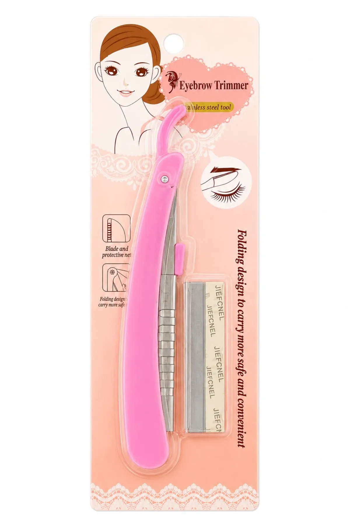 NAVALHA PLASTICA COM LAMINA EYEBROW TRIMMER