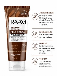 RAAVI HIDRATANTE CORPORAL PELE NEGRA 200G