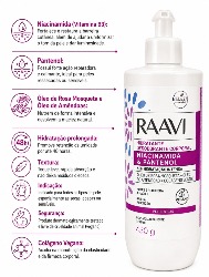 HIDRATANTE CORPORAL NIAMICINA E PANTENOL 450G - RAAVI