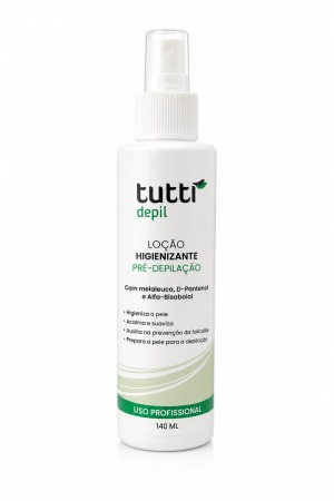 LOÇÃO HIGIENIZANTE PRÉ DEPILAÇÃO MELALEUCA 140ML - TUTTI DEPIL