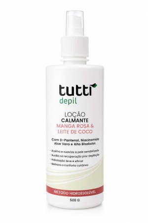 LOÇÃO CALMANTE MANGA ROSA E LEITE DE COCO 500ML -TUTTI DEPIL