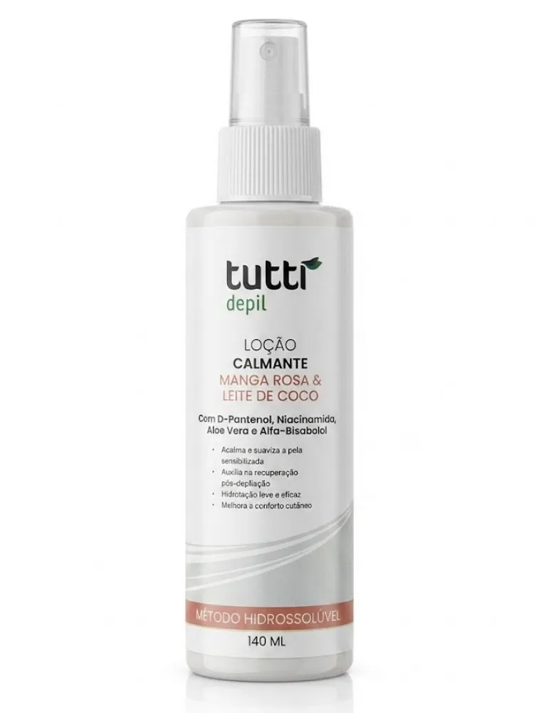 LOÇÃO CALMANTE MANGA ROSA E LEITE DE COCO 140ML -TUTTI DEPIL
