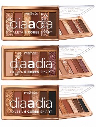 PALETA DE SOMBRAS 6 CORES SMART DIA A DIA - MAHAV