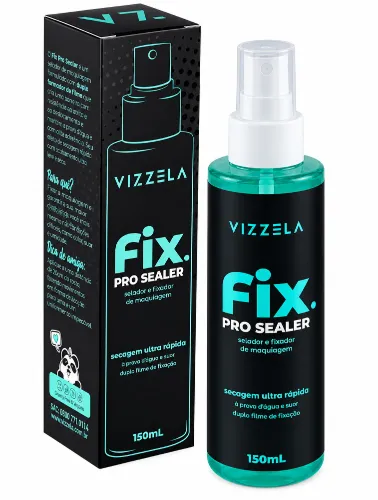 PRO SEALER FIX SELADOR E FIXADOR DE MAQUIAGEM 150ML - VIZZELLA