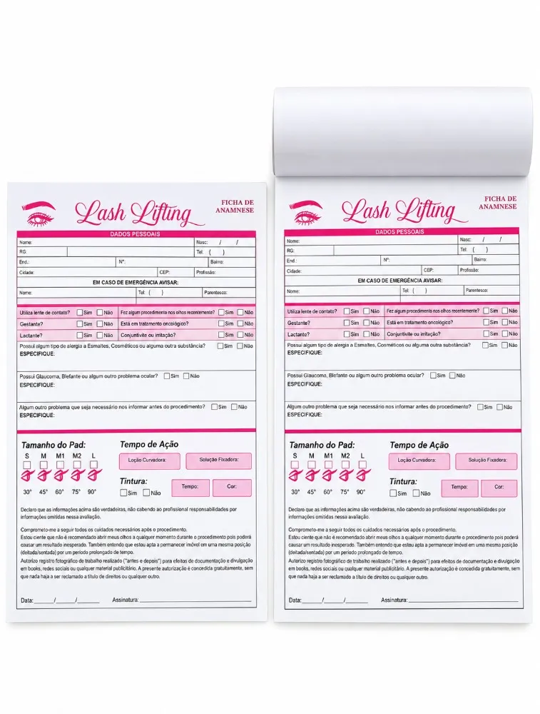 FICHA DE ANAMNESE LASH LIFT