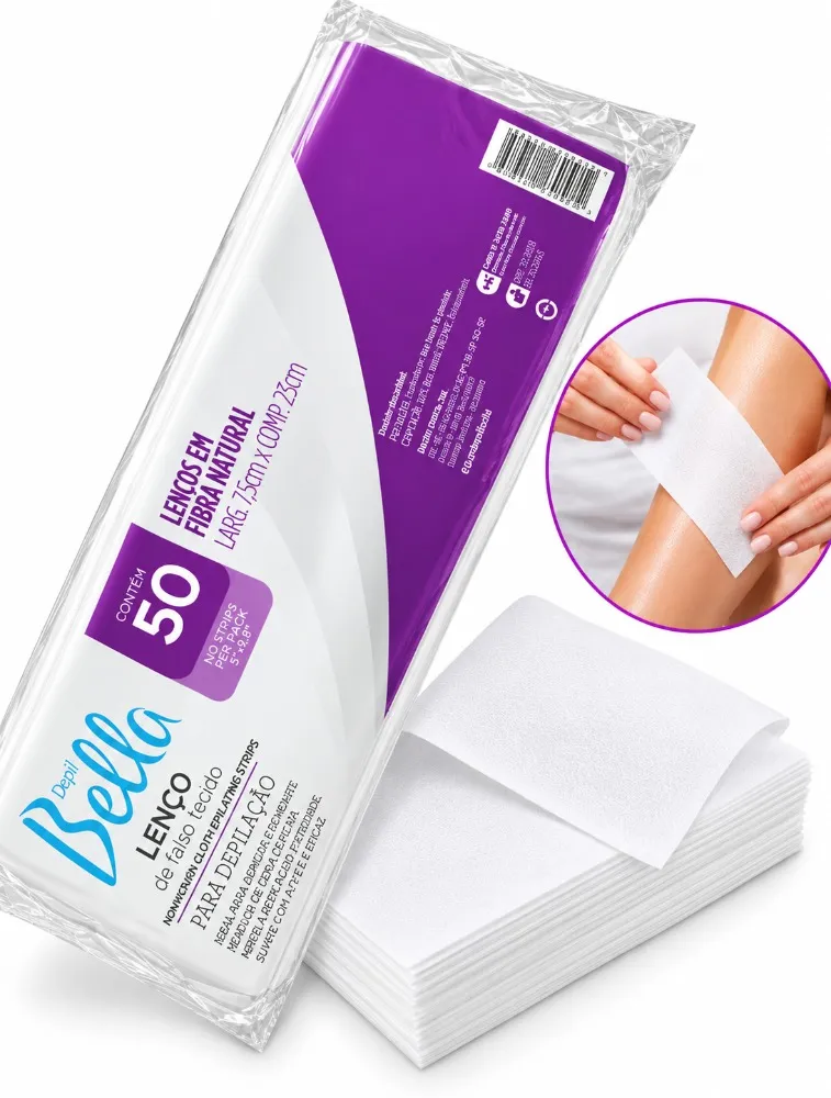 LENÇO DE FALSO TECIDO (50 UNIDADES )-DEPIL BELLA