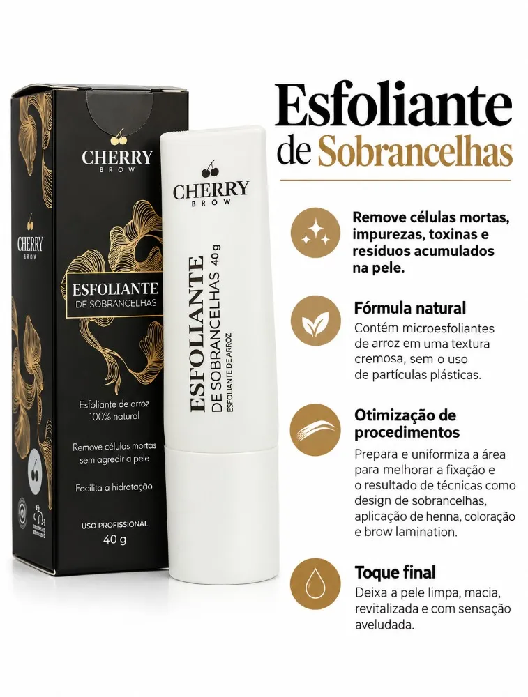 ESFOLIANTE PARA SOBRANCELHAS 40G - CHERRY