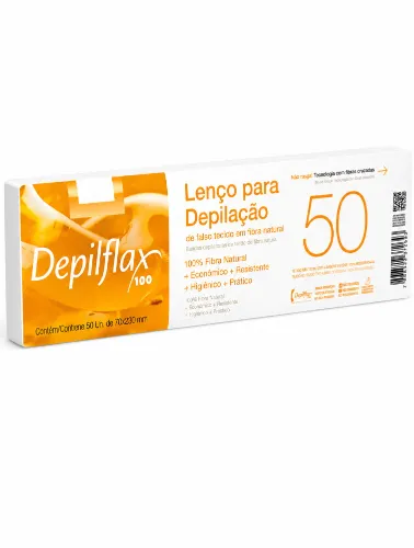 LENÇO DEPILATÓRIO DEPILFLAX C/ 50 UNIDADES