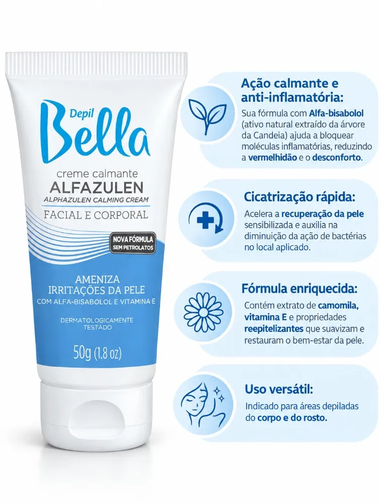 ALFAZULEN CREME CALMANTE 50G DEPIL BELLA