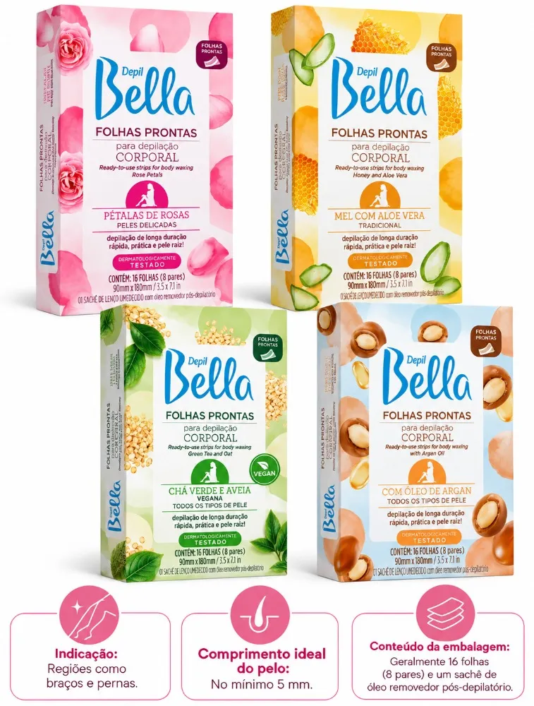 FOLHA CORPORAL DEPIL BELLA