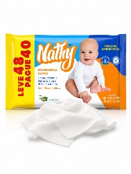 LENÇO UMIDECIDO NATHY 48 UNIDADES