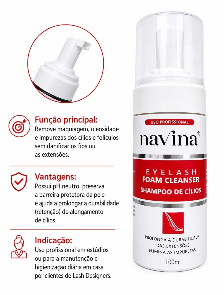 ESPUMA DE LIMPEZA NAVINA 100ML
