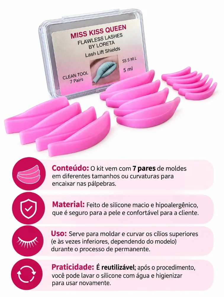 PAD DE SILICONE 7 PARES MISS KISS