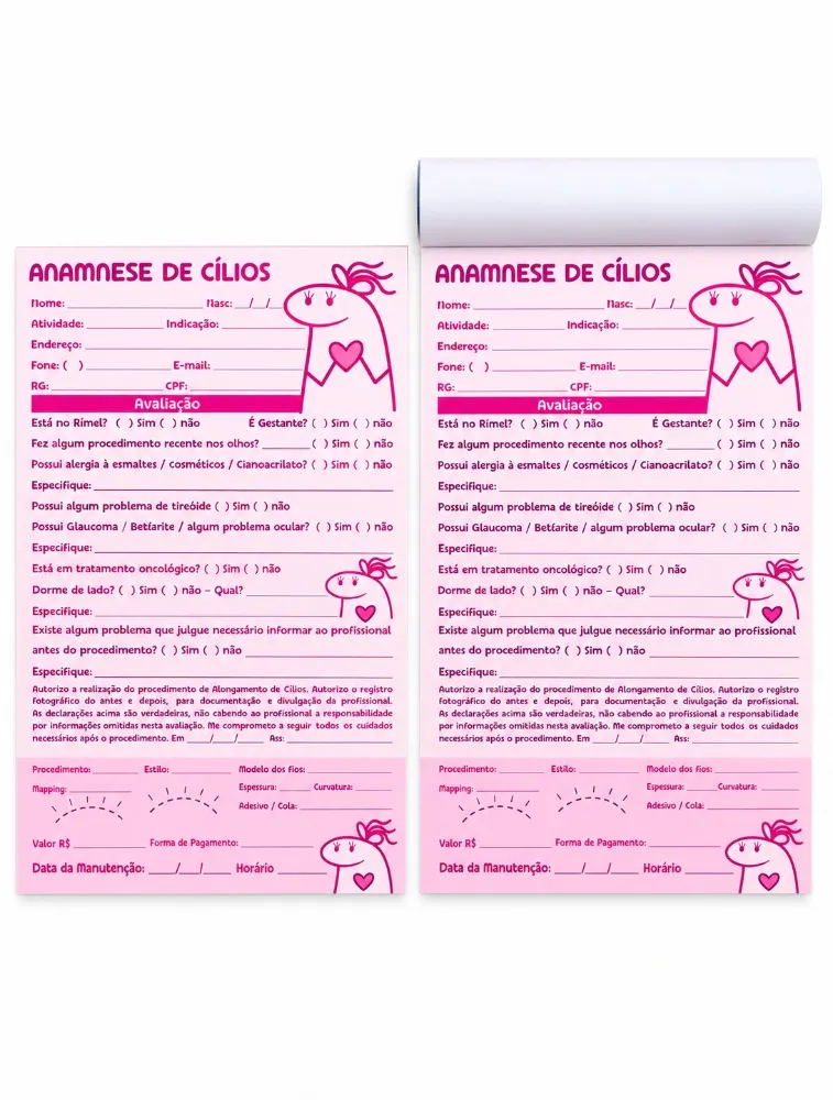 FICHA DE ANAMNESE DE CILIOS