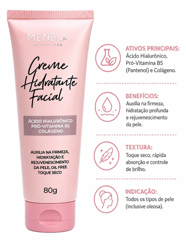 CREME HIDRATANTE FACIAL_ MENELA 80G