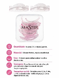 Pad de Silicone Master 6 pares Modelo Snow Shine