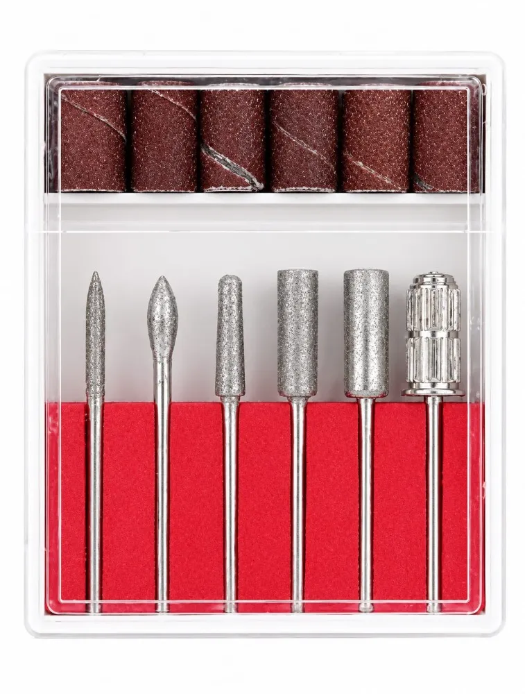 KIT 6 BROCAS + 6 LIXAS PARA LIXA ELETRICA DE UNHAS
