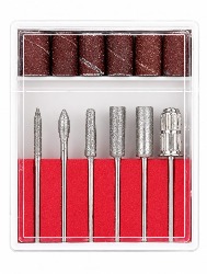 KIT 6 BROCAS + 6 LIXAS PARA LIXA ELETRICA DE UNHAS