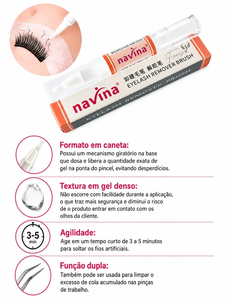 CANETA REMOVEDORA EM GEL - NAVINA 5G