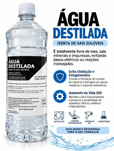 AGUA DESTILADA 1 LT- FORTSAN
