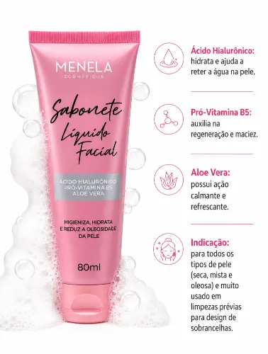 SABONETE LIQUIDO FACIAL MENELA 80ML