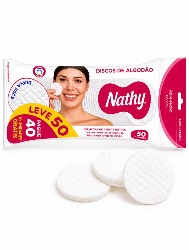 ALGODÃO EM DISCO - 50 UNIDADES - NATHY