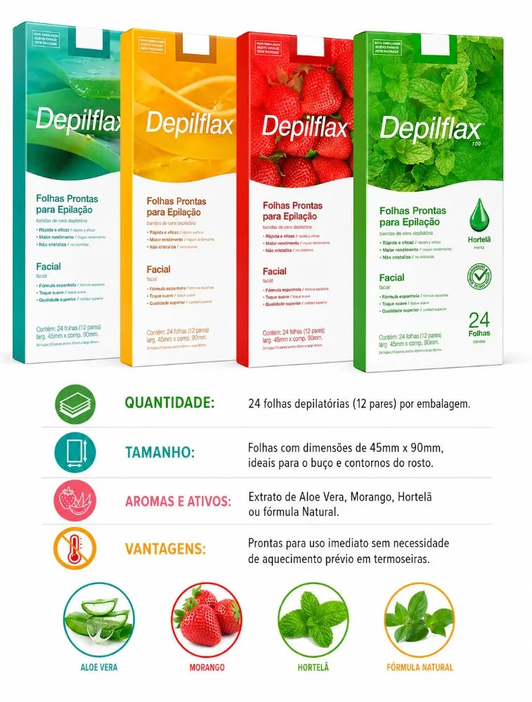 FOLHA FACIAL DEPILFLAX
