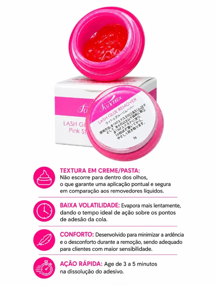 REMOVEDOR EM CREME FUNMIX ROSA