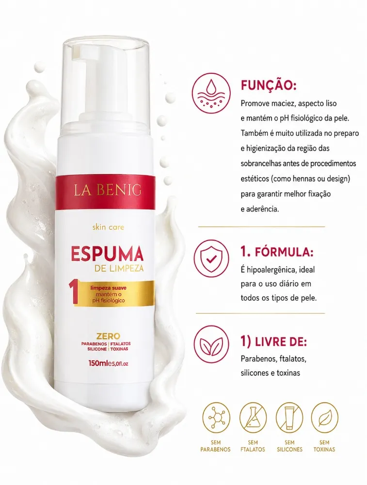 ESPUMA DE LIMPEZA LA BENIG 150ML