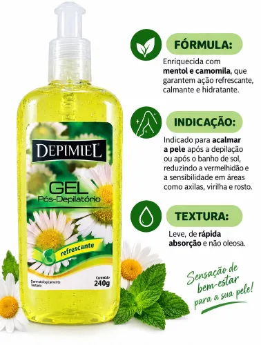 GEL POS DEPILATORIO DEPIMIEL - 240 G