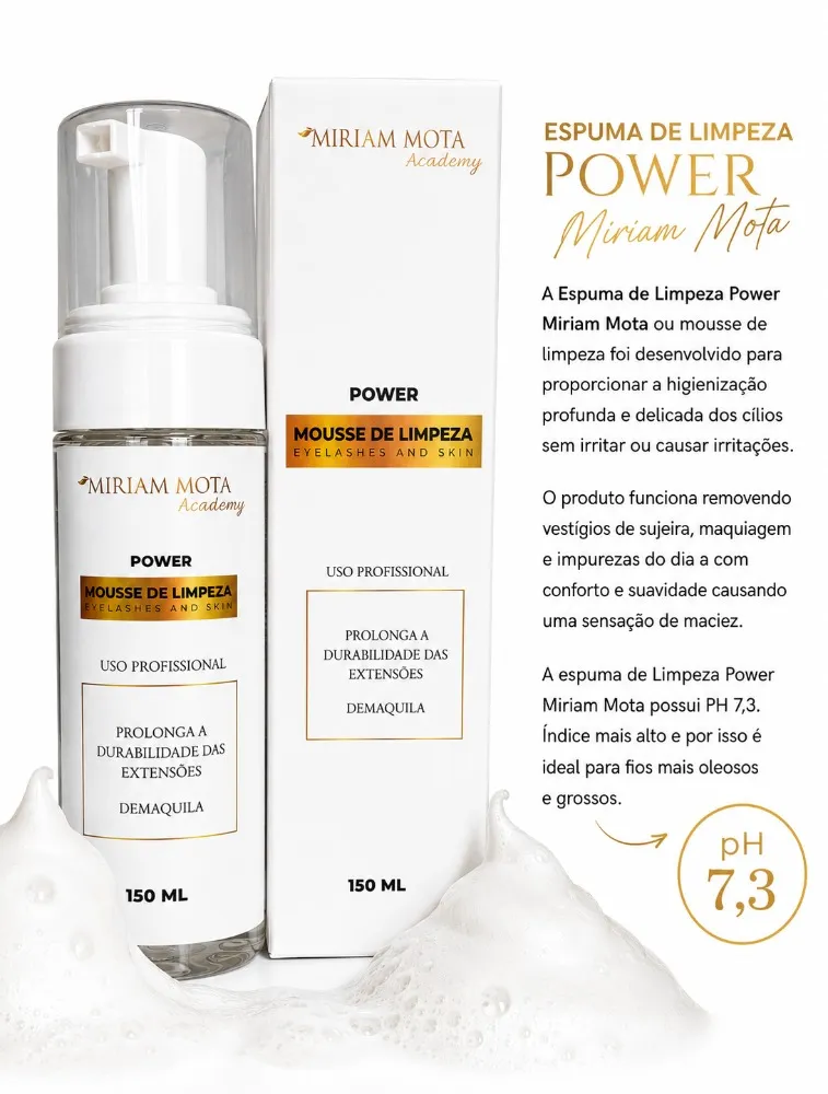 MOUSSE DE LIMPEZA POWER MIRIAM MOTA 150ML