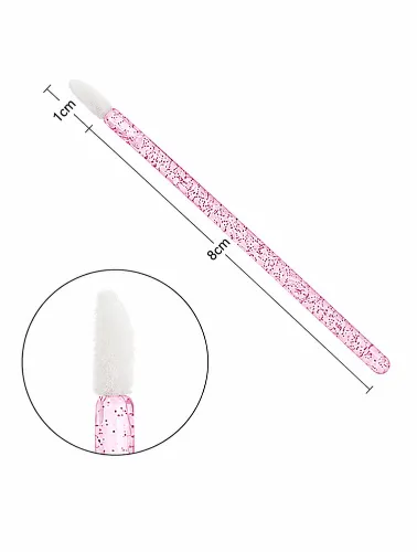 APLICADOR LABIAL COM GLITTER 50 UNID - CORES VARIADAS