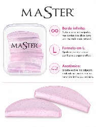 Pad de Silicone Master 5 pares Borda Infinita Gliter