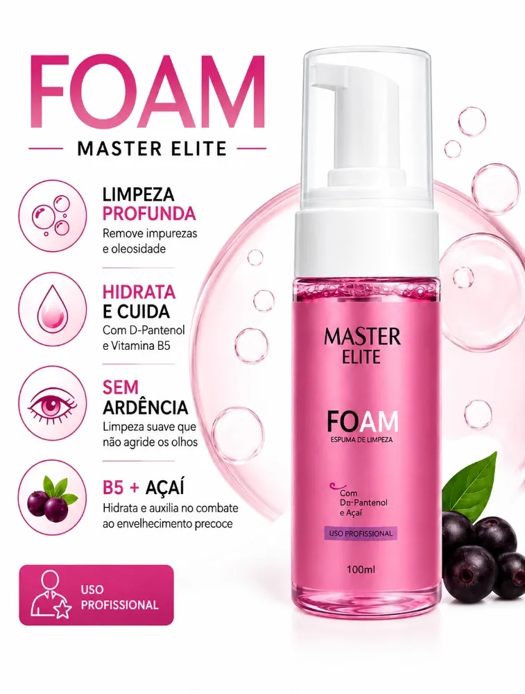 Espuma de Limpeza - Master Elite