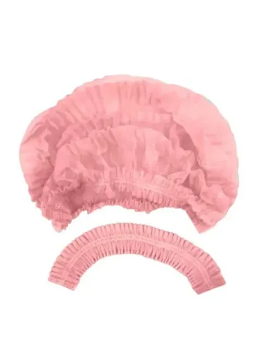 TOUCA DESCARTÁVEL ROSA12 UNI - NTFLEX