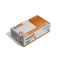 LUVA LATEX C/PO C/100 - TAM G -  SOFT AID