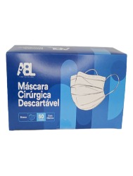MASCARA DESC. TRIPLA C/ ELAST. BRANCA PCT C/50UN - ABL