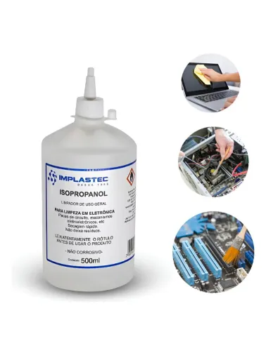 ALCOOL ISOPROPILICO 500ML IMPLASTEC