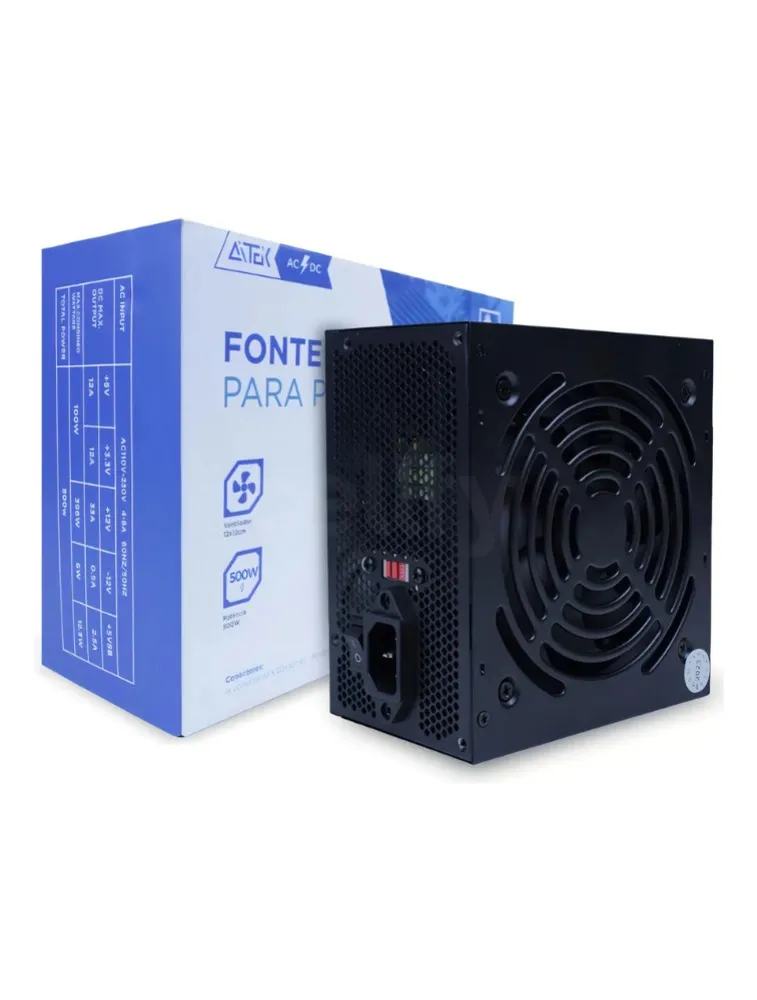 FONTE ATX PC 500W ATF-500