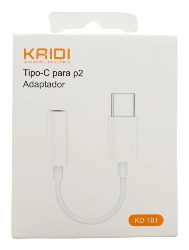 ADAPTADOR DE FONE TIPO C KAIDI KD-161
