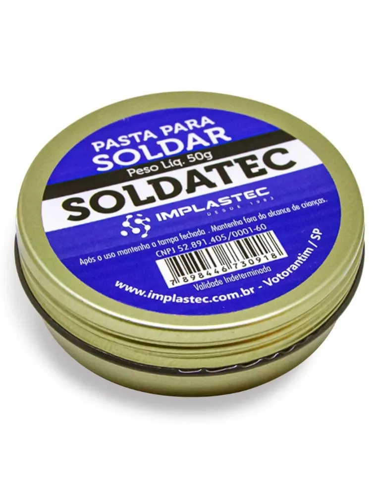 PASTA DE SOLDA SOLDATEC 50G IMPLASTEC