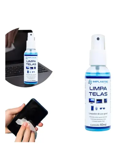 KIT LIMPA TELAS POUCH 60ML IMPLASTEC